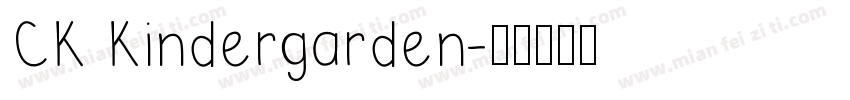 CK Kindergarden字体转换